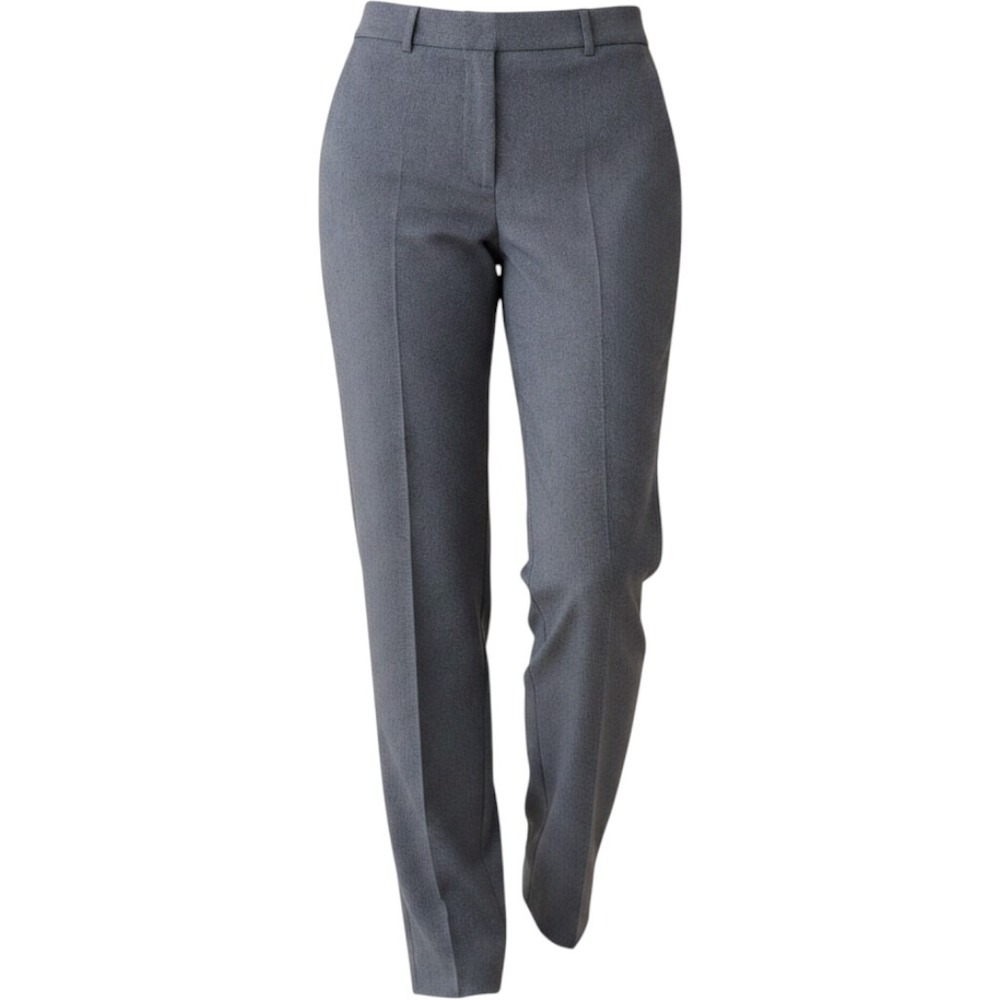 Talbots High Waist Straight Pant Womens 2 Navy White Micro Texture Stretch Pants